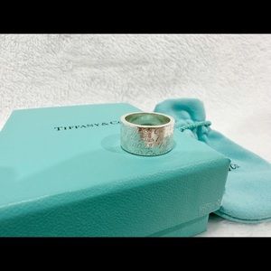 Tiffany & Co Wide Notes Fifth Avenue Ring - Sterling Silver 925 Size 5